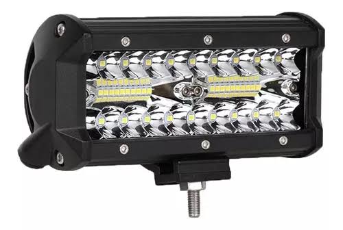 Barra de luz LED de trabajo de 400W, 3 filas, 7 pulgadas, 400 LM, lámpara de conducción, CC 9-30V, 6000K, luz de trabajo para SUV, ATV, Tractor, camiones, alto brillo